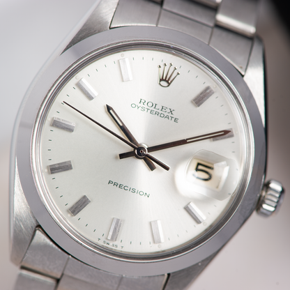 Rolex Oysterdate precision 6694 Silver Dial 1973