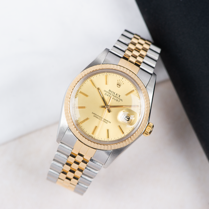 Rolex Oyster Perpetual Datejust 16013 Champagne Dial 1988