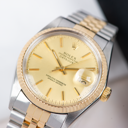 Rolex Oyster Perpetual Datejust 16013 Champagne Dial 1988