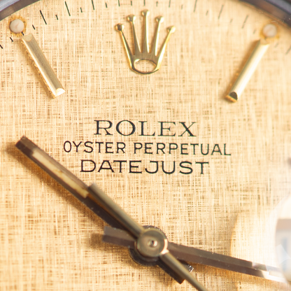 Rolex Oyster Perpetual Datejust 16013 Linen Dial 1985