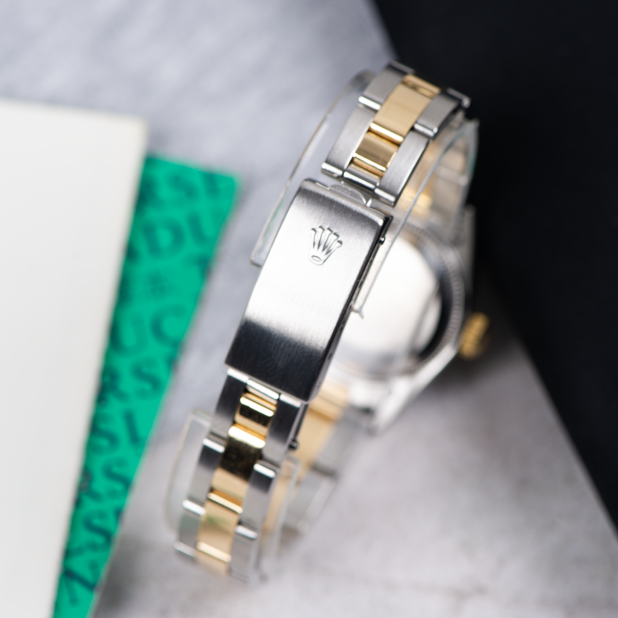 Rolex Lady Oyster perpetual No Date 67183 Champagne Dial 1996 With Papers