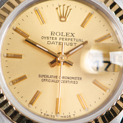 Rolex Oyster Perpetual Lady Datejust 69173 Champagne Dial 1996