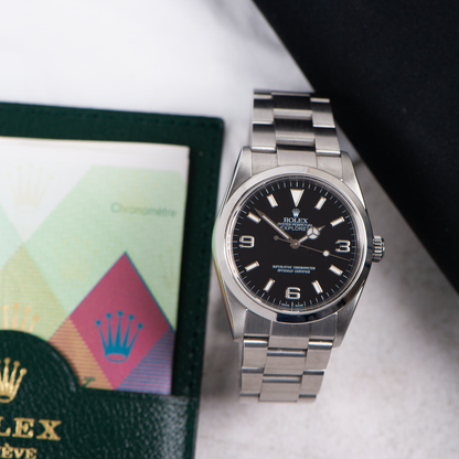 Rolex Oyster perpetual Explorer 114270 Black Dial 2004 With Papers